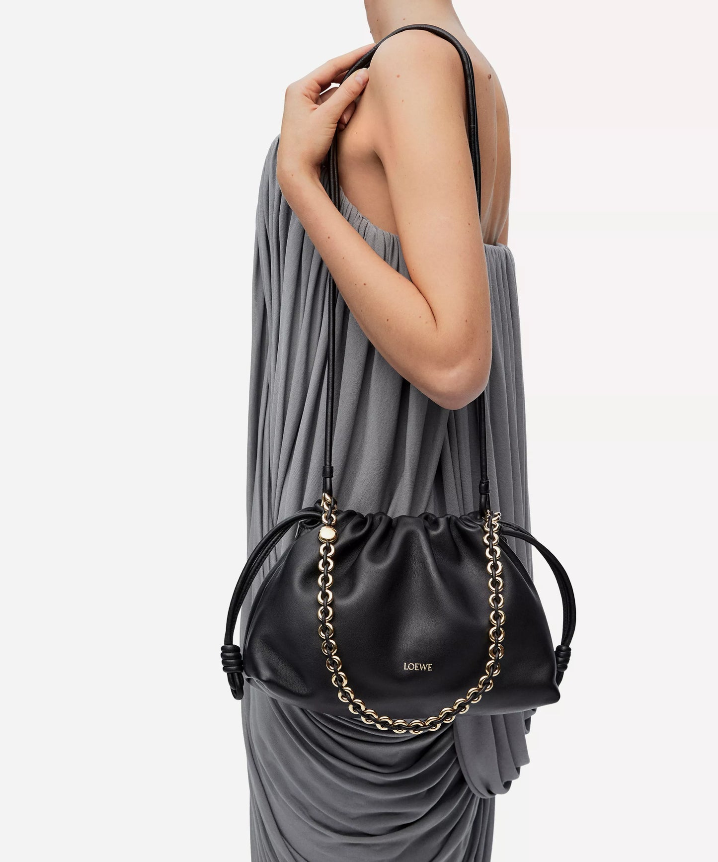 Flamenco Leather Clutch Bag