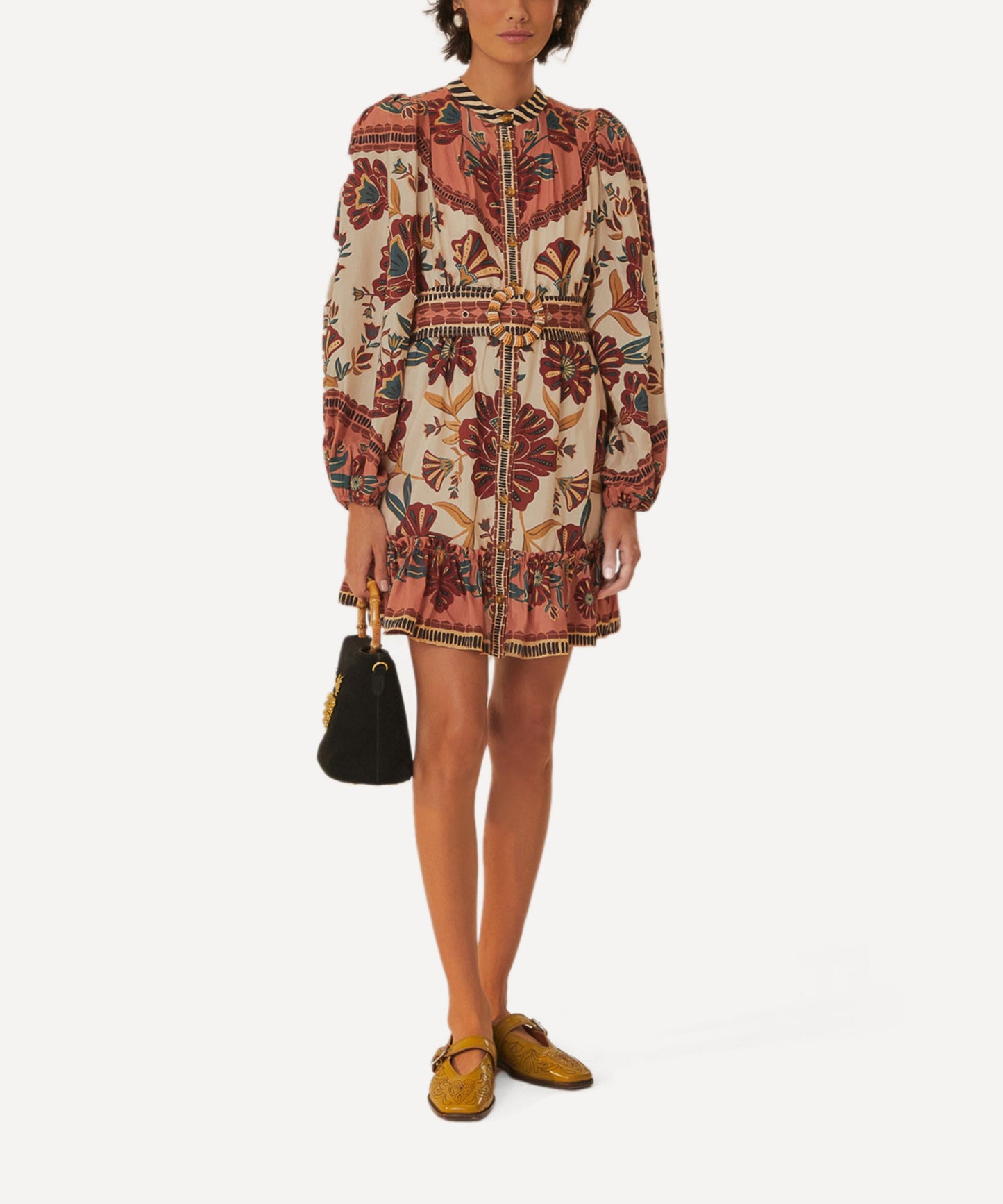 FARM Rio Cream Riad Mini Dress