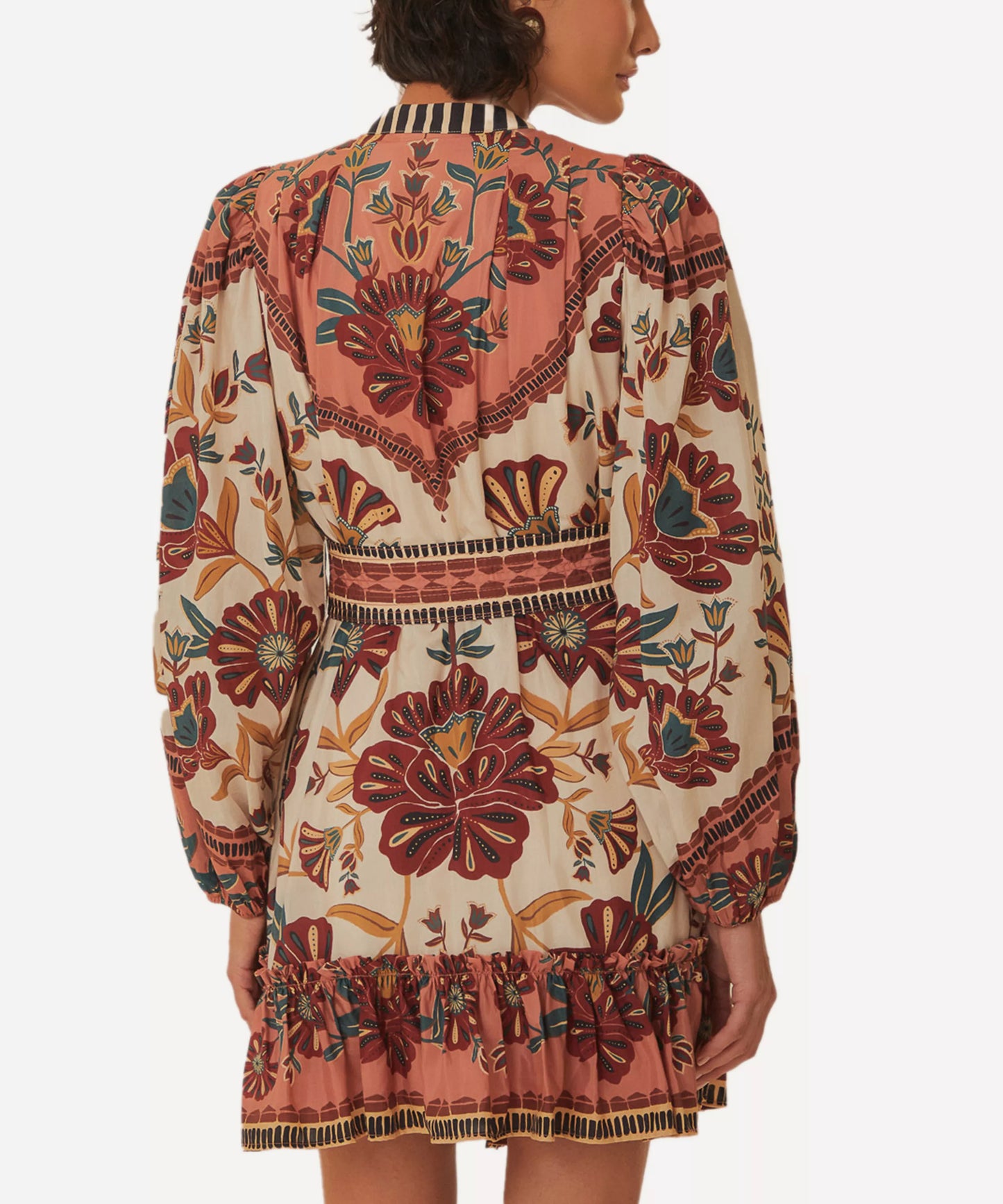 FARM Rio Cream Riad Mini Dress