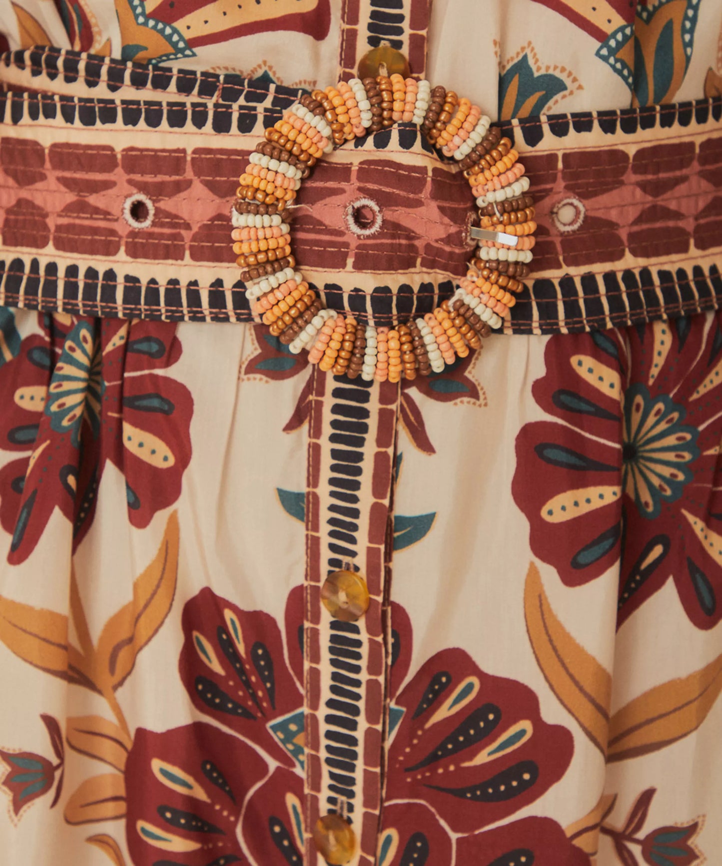 FARM Rio Cream Riad Mini Dress