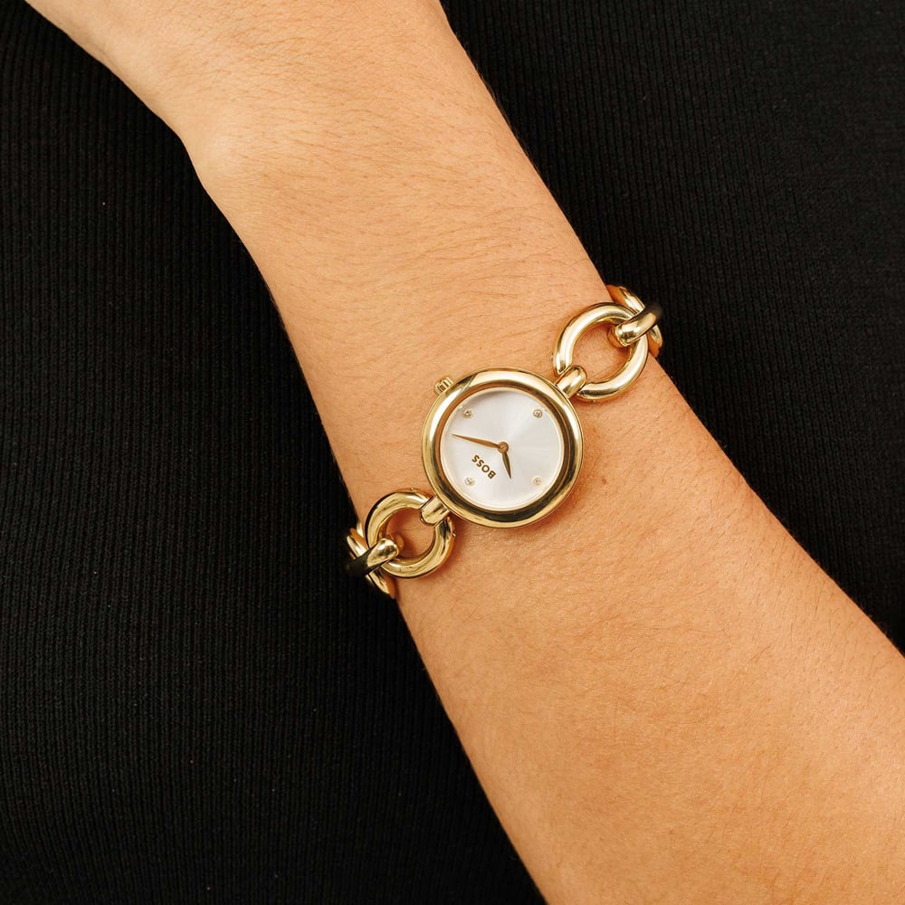 Ladies Live Gold Link Watch