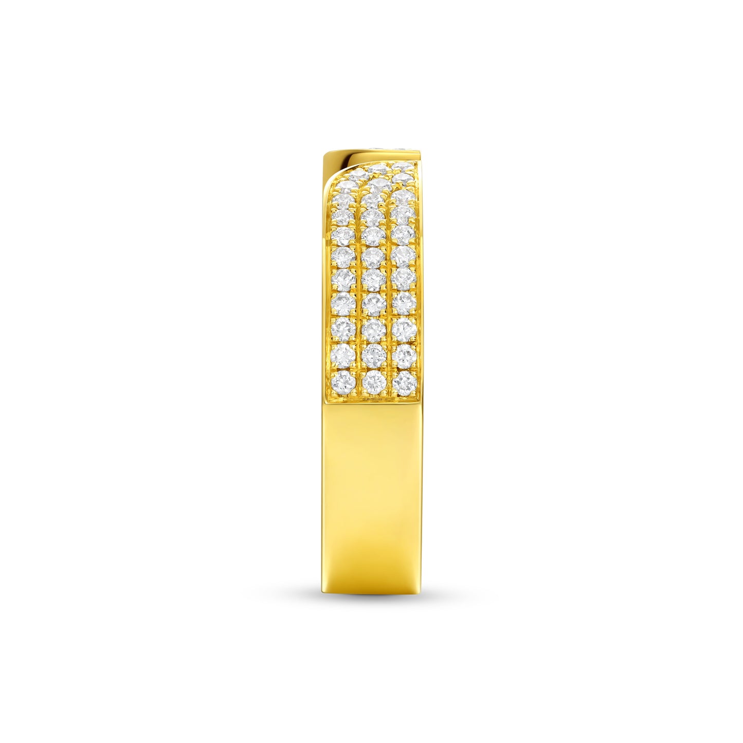 Chow Tai Fook Qipao Collection 18K Gold, Sapphire, and Natural Diamond Ring.