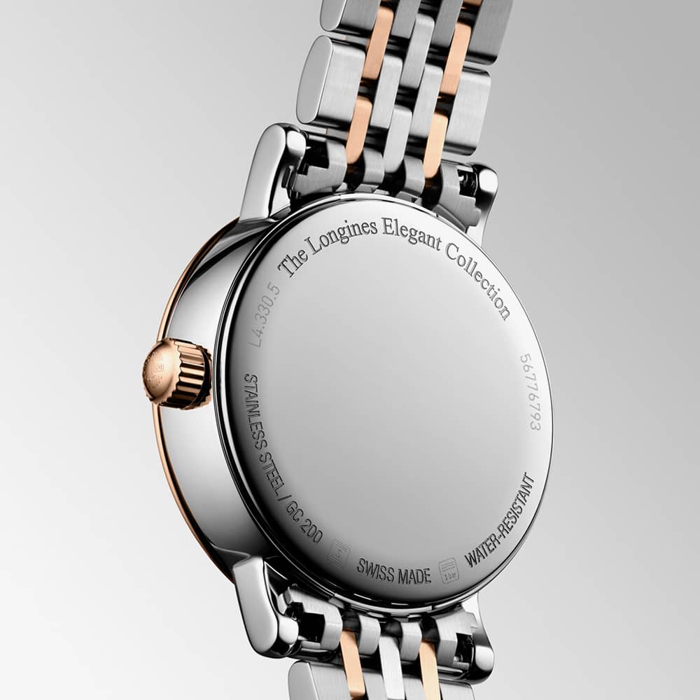 Elegant Two Colour Mother Of Pearl Diamond Watch