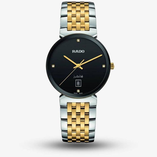 Ladies Florence Two Tone Black Dial Watch