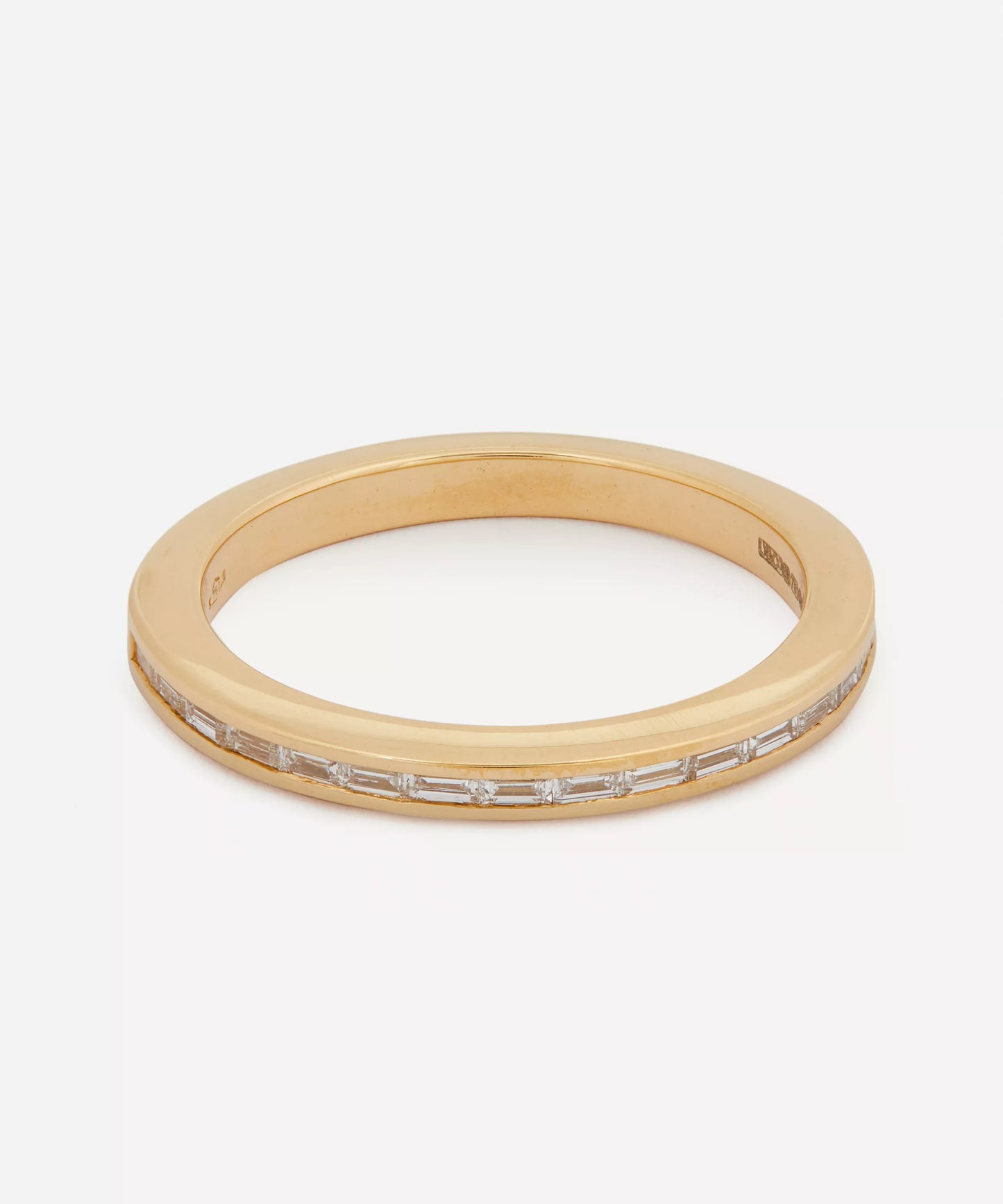 Artemer 18ct Gold Art Deco Diamond Wedding Band Ring