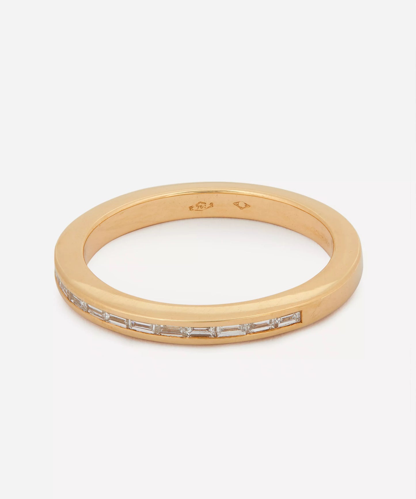 Artemer 18ct Gold Art Deco Diamond Wedding Band Ring