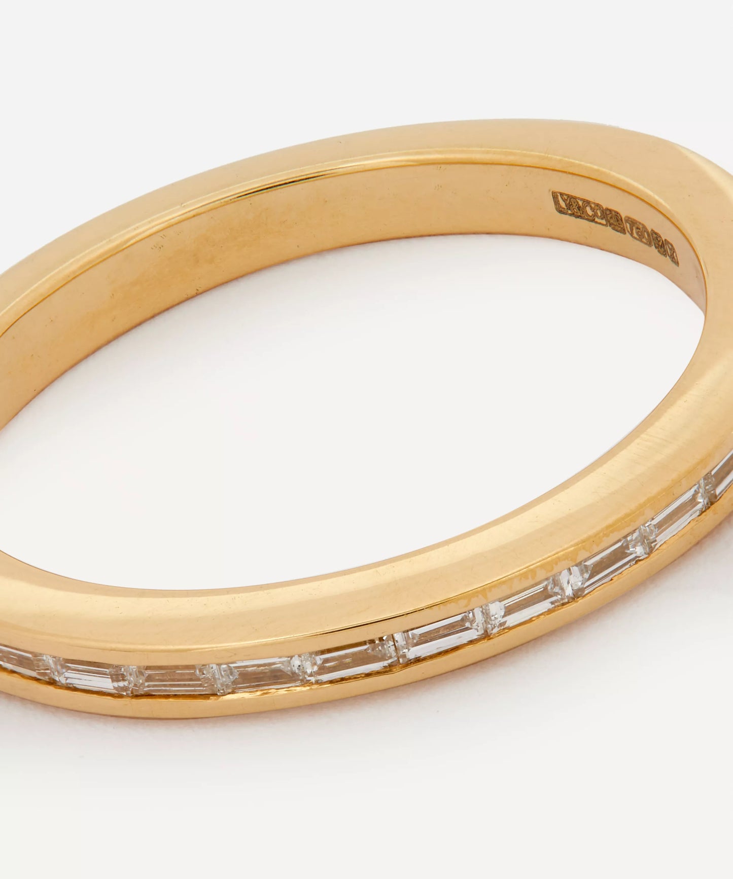 Artemer 18ct Gold Art Deco Diamond Wedding Band Ring