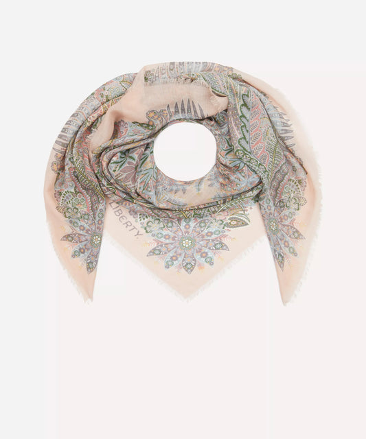 Liberty Adelphi Voyage 140X140 Wool-Silk Scarf