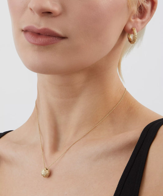 Liberty 9ct Gold Blossom Hoop Earrings